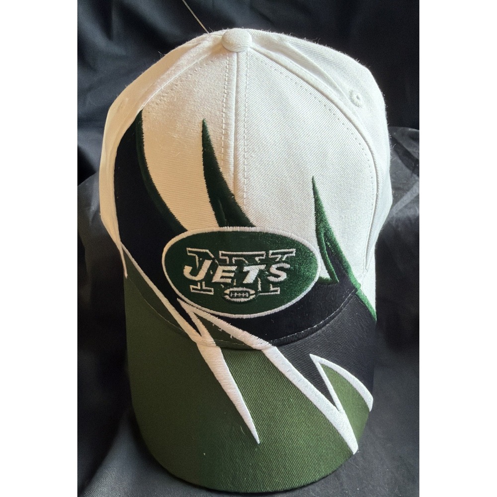 BRAND NEW ADULT NFL NEW YORK JETS EMBROIDERED ADJUSTABLE CAP HAT OSFA